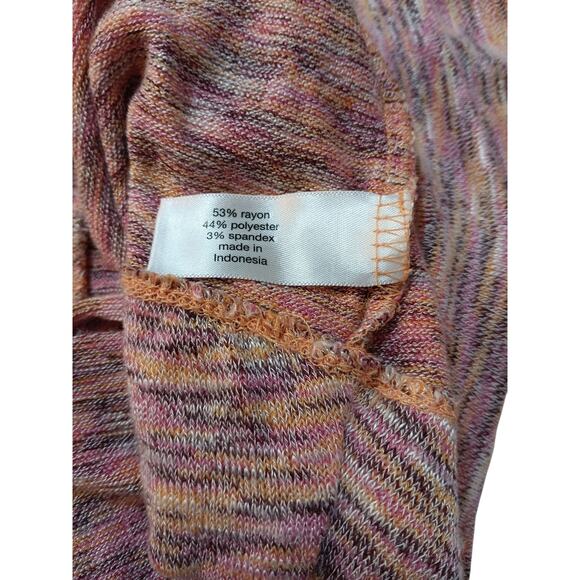 LANE BRYANT Turtleneck Sweater Lightweight 18/20 Plus 2X Multi Pink Comfort Soft - Picture 4 of 7